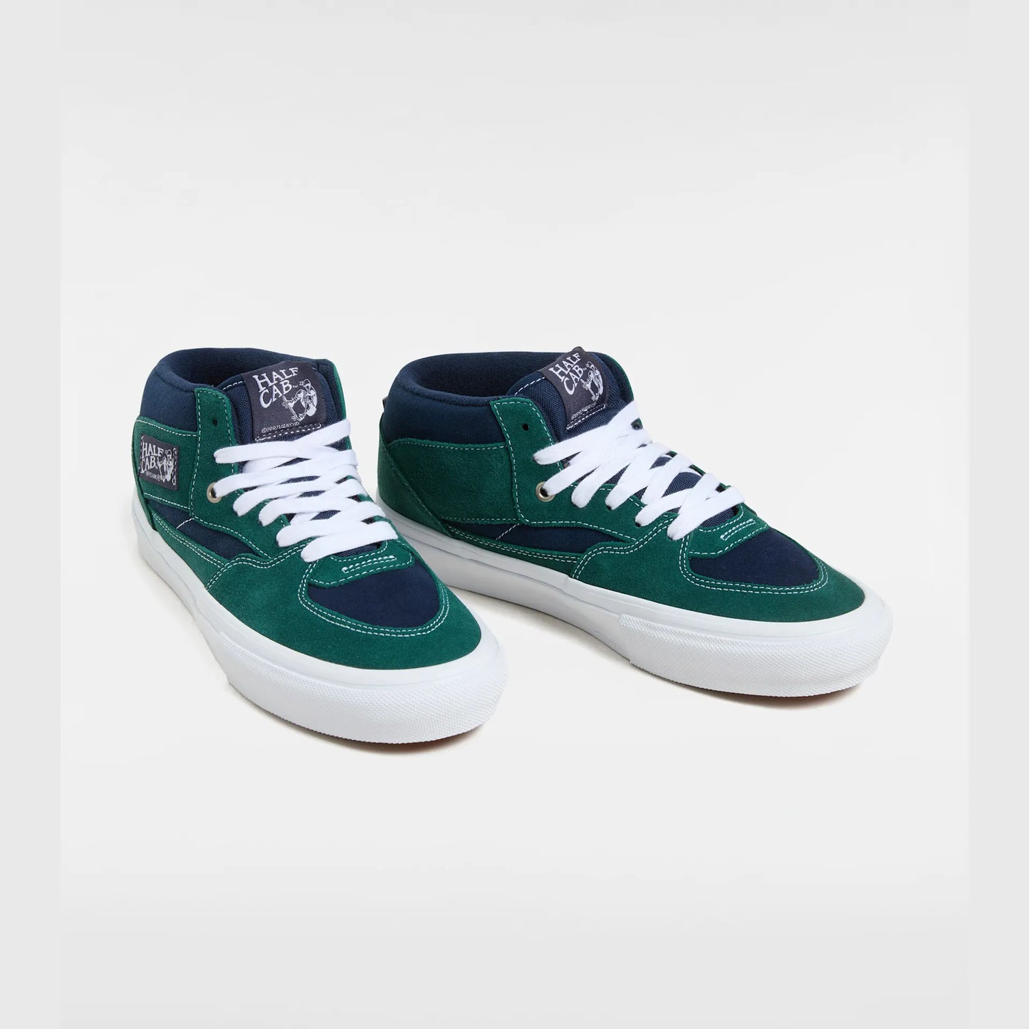 Vans Half Cab Tartan Blue – Mid-Top Skate Sneaker aus Suede & Canvas