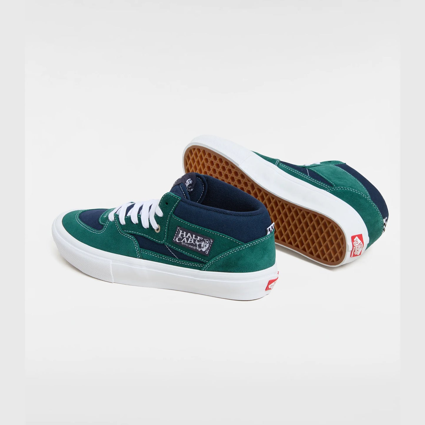 Vans Half Cab Tartan Blue – Mid-Top Skate Sneaker aus Suede & Canvas