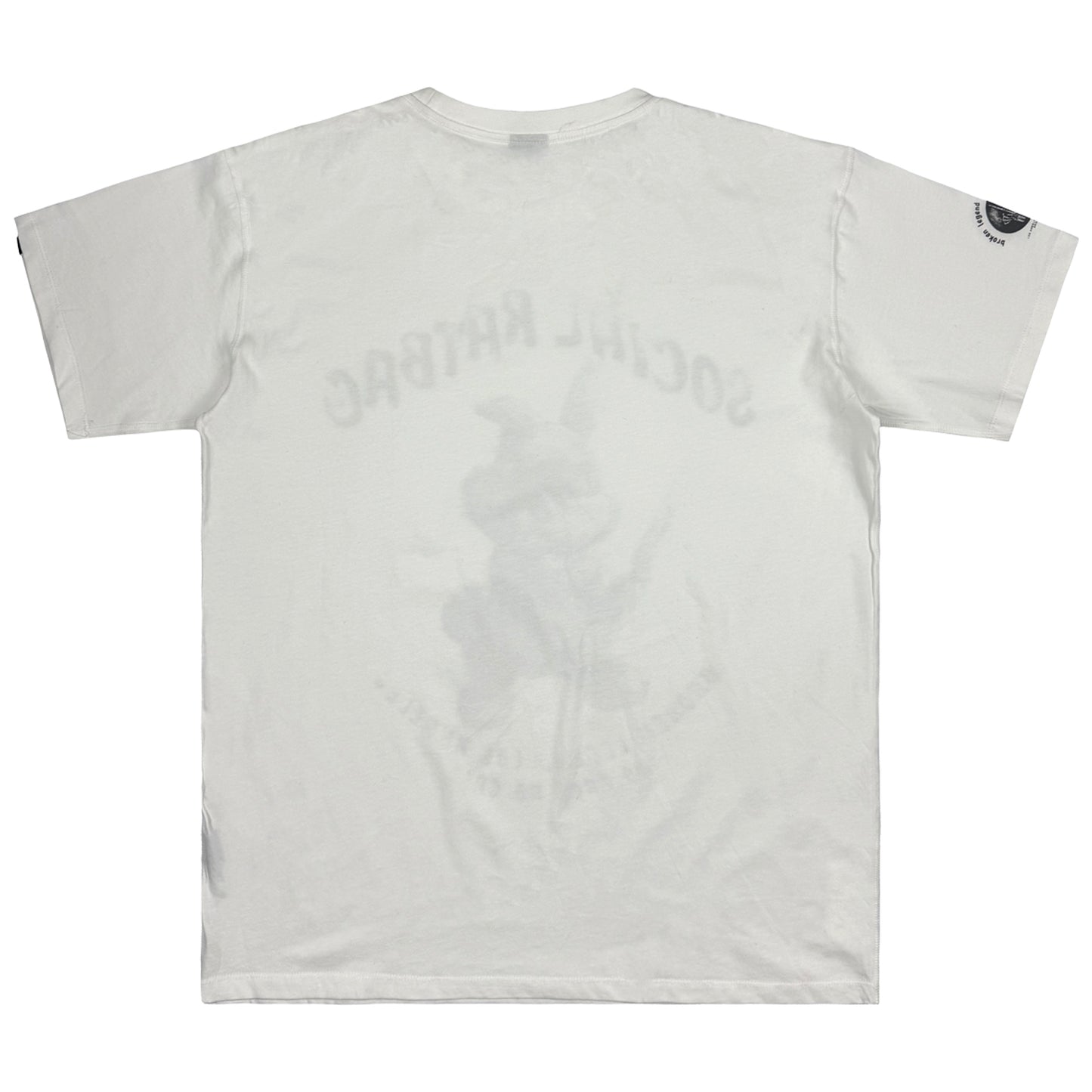 Yakuza Premium Herren T-Shirt Broken Legend in Offwhite Rückansicht ohne Print.