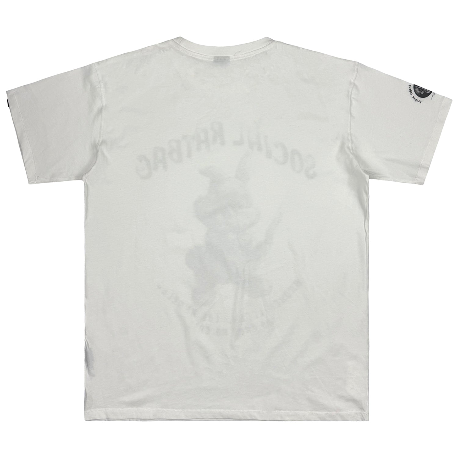 Yakuza Premium Herren T-Shirt Broken Legend in Offwhite Rückansicht ohne Print.