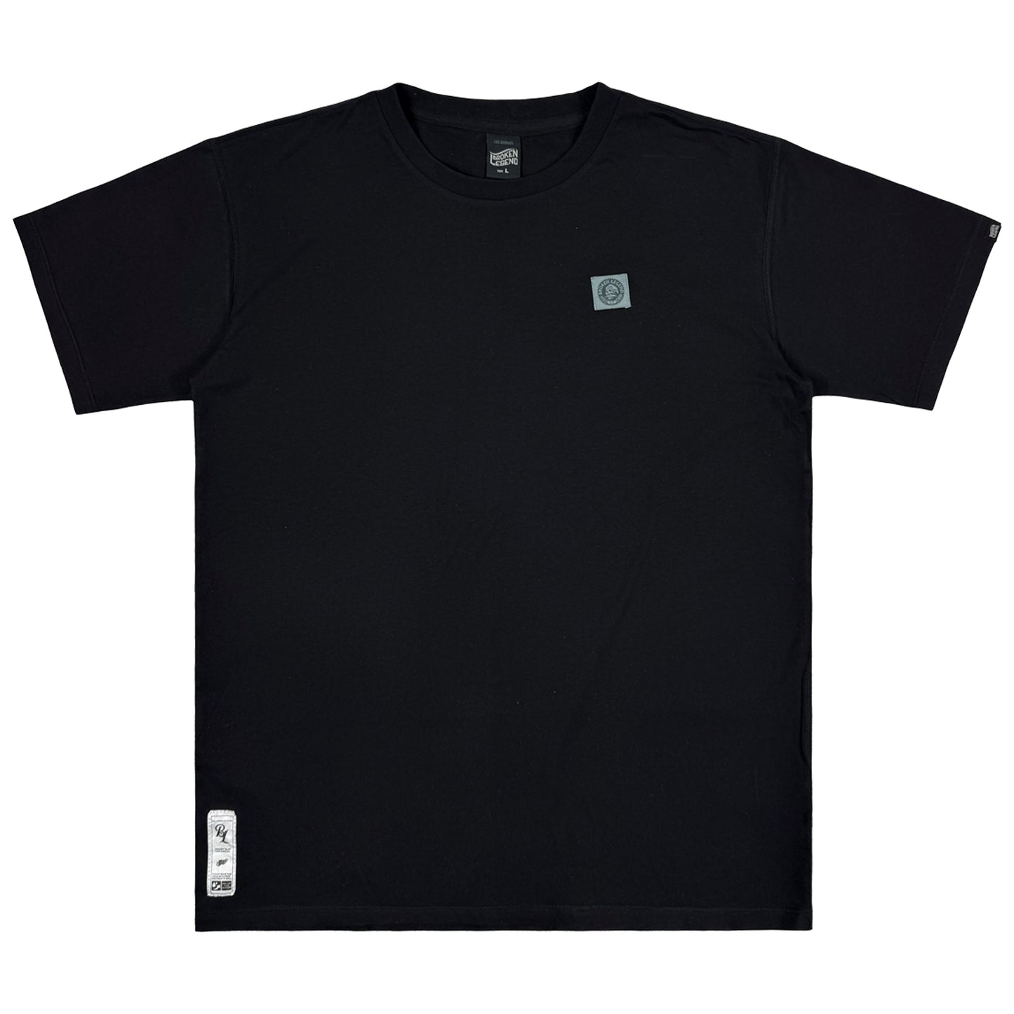 Schwarzes Broken Legend T-Shirt aus Pima-Baumwolle