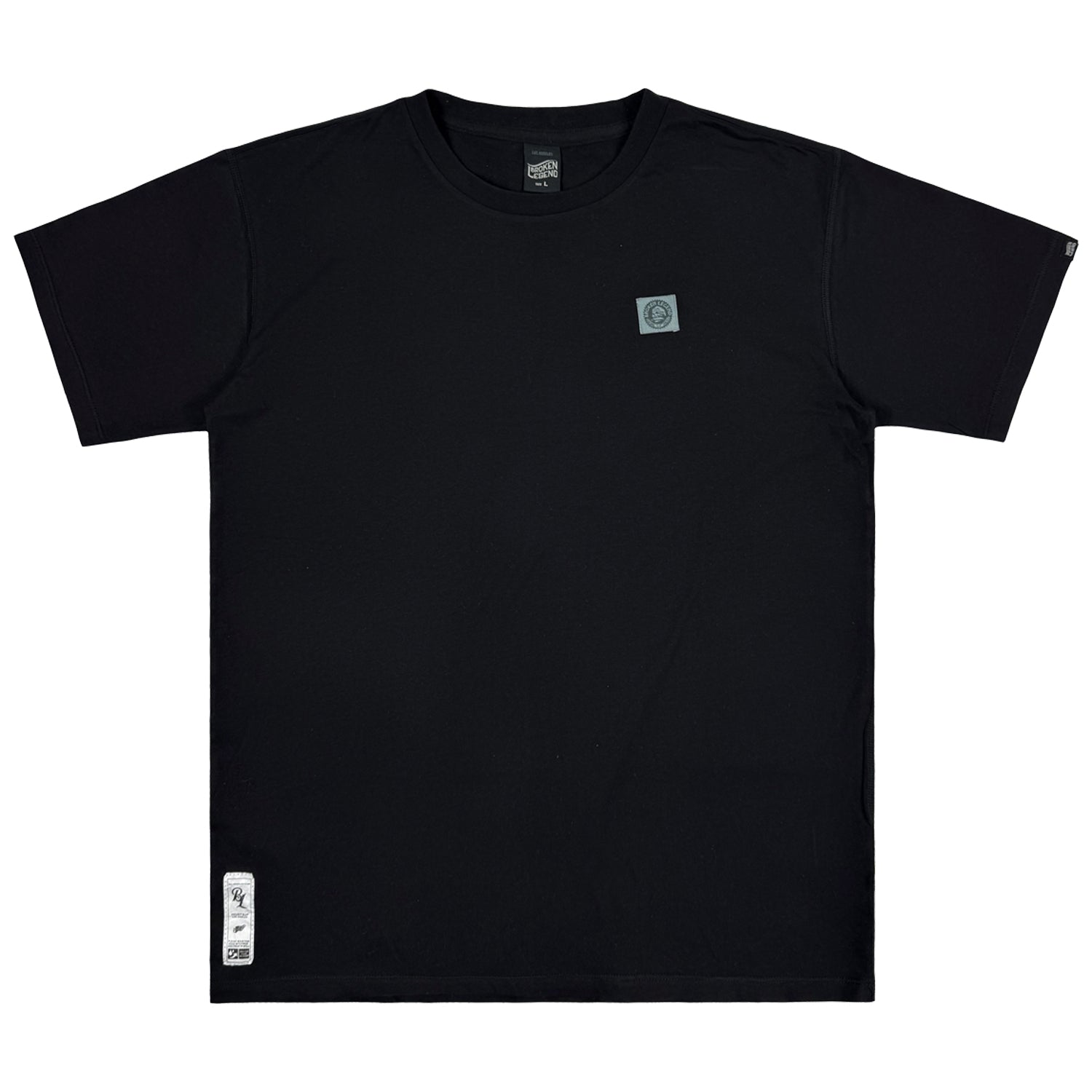 Schwarzes Broken Legend T-Shirt aus Pima-Baumwolle