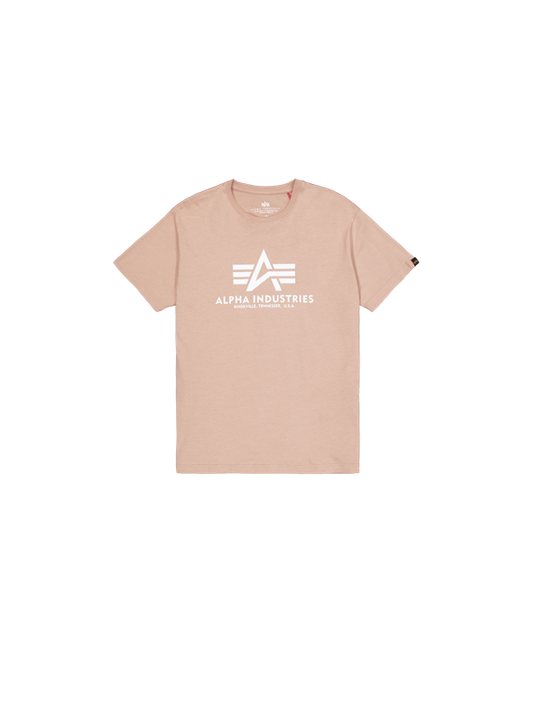 Großer Alpha Industries Brust-Print – Basic T-Shirt Regular Fit Dusty Coral