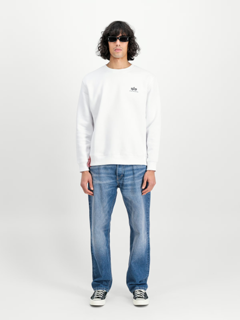 Alpha Industries Basic Small Logo Sweatshirt - white