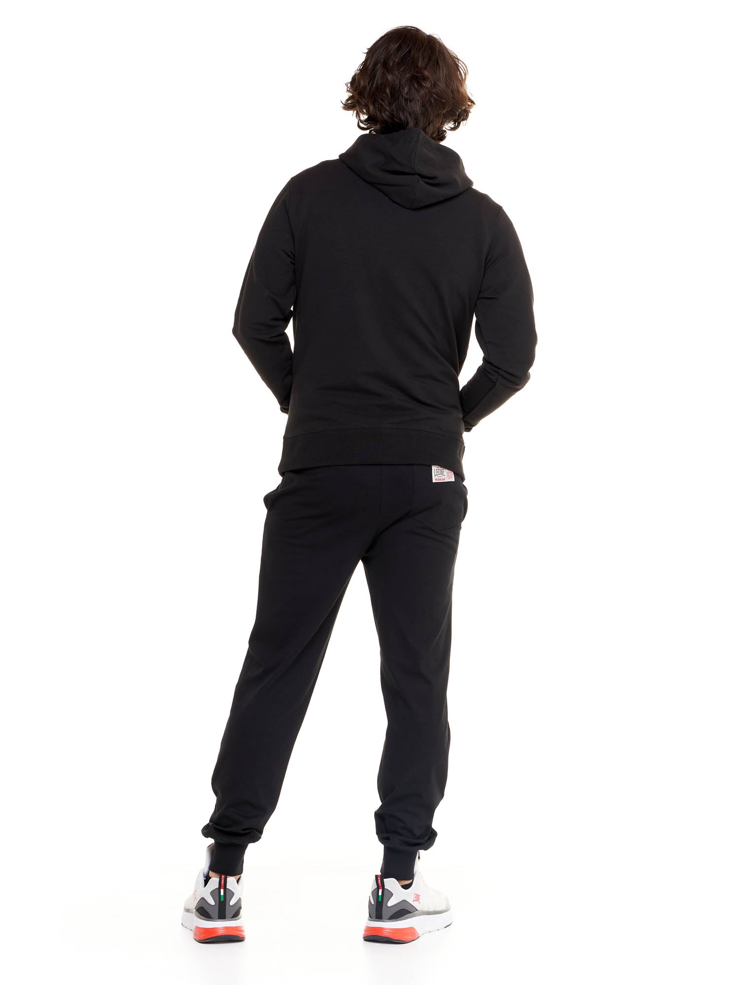 Leone - Big Logo Kapuzensweatshirt Schwarz