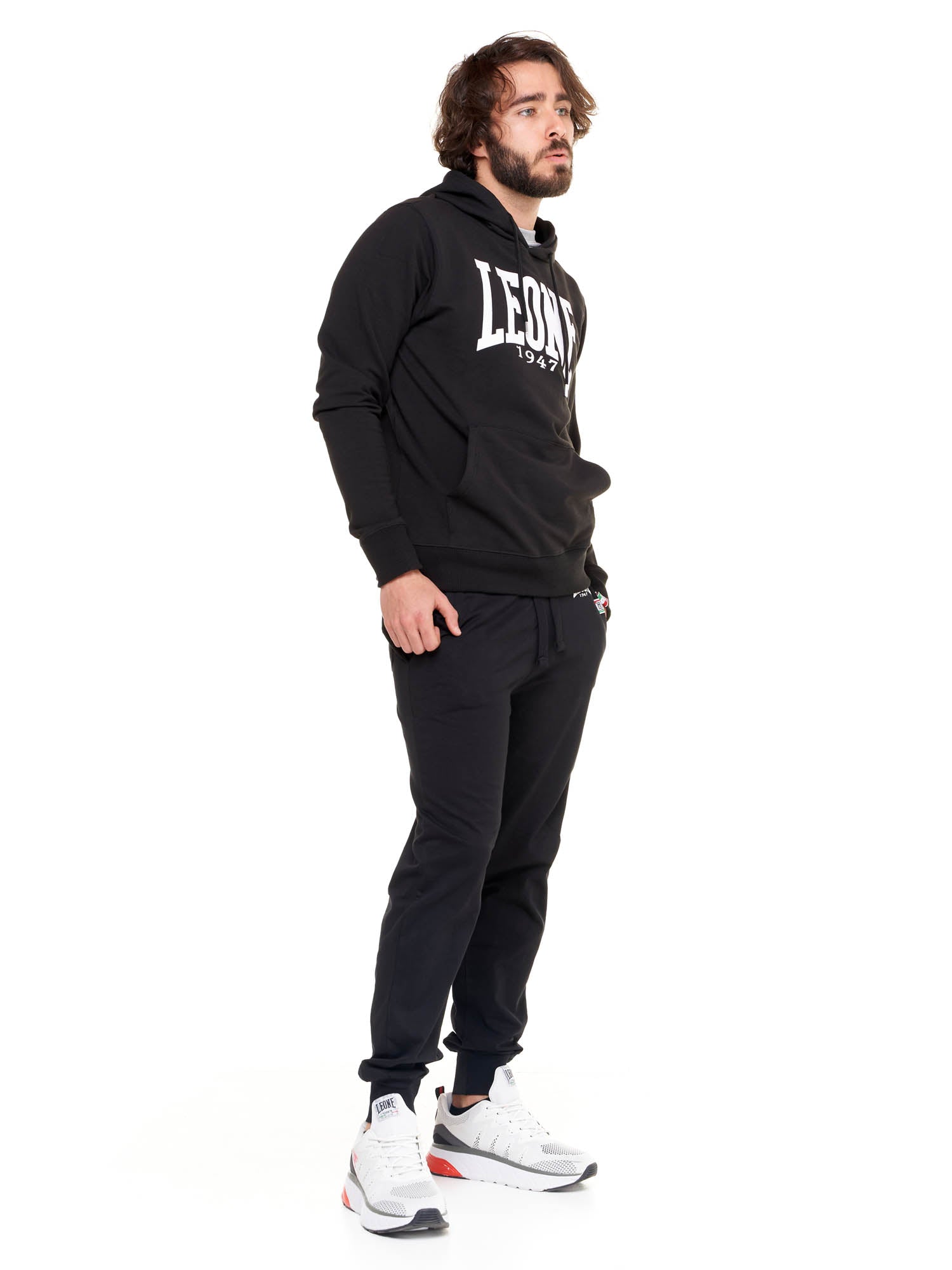 Leone - Big Logo Kapuzensweatshirt Schwarz