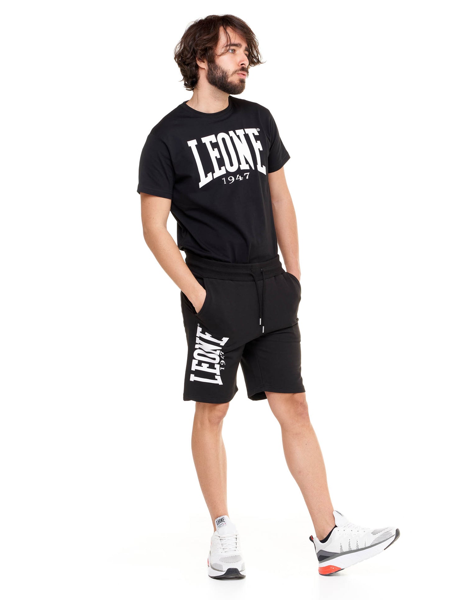 Leone - Big Logo Shorts Schwarz