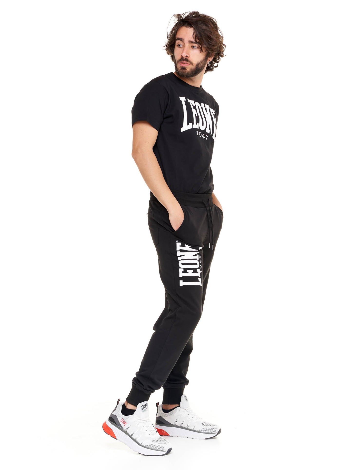 Leone - Big Logo Jogginghose Schwarz
