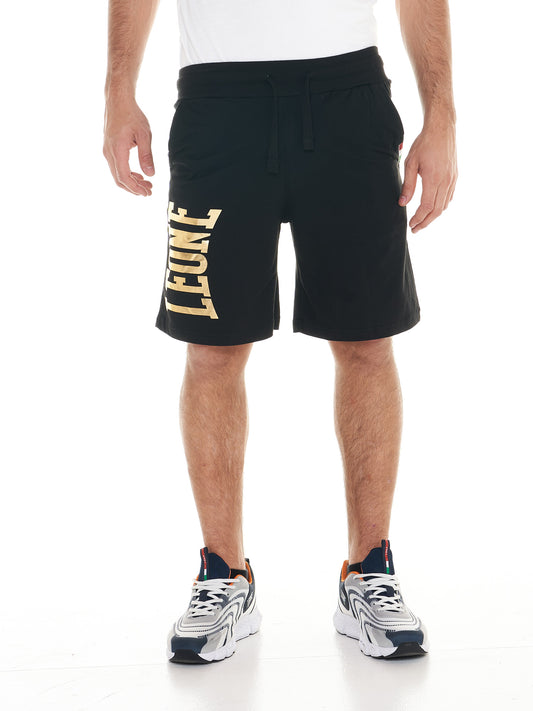 Leone -  Shorts Gold Schwarz