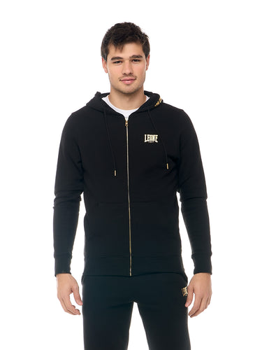 Leone - New Gold Kapuzensweatjacke Schwarz