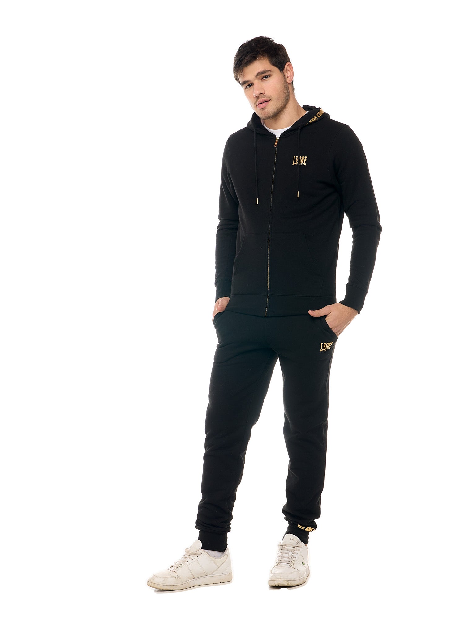 Leone - New Gold Kapuzensweatjacke Schwarz