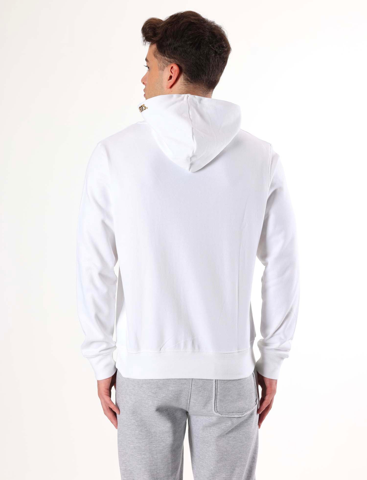 Leone - New Gold Kapuzensweatjacke Weiss