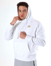 Laden Sie das Bild in den Galerie-Viewer, Leone - New Gold Kapuzensweatjacke Weiss
