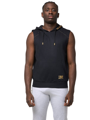 Leone - NEW GOLD Aermelloses T-Shirt/Kapuze Schwarz
