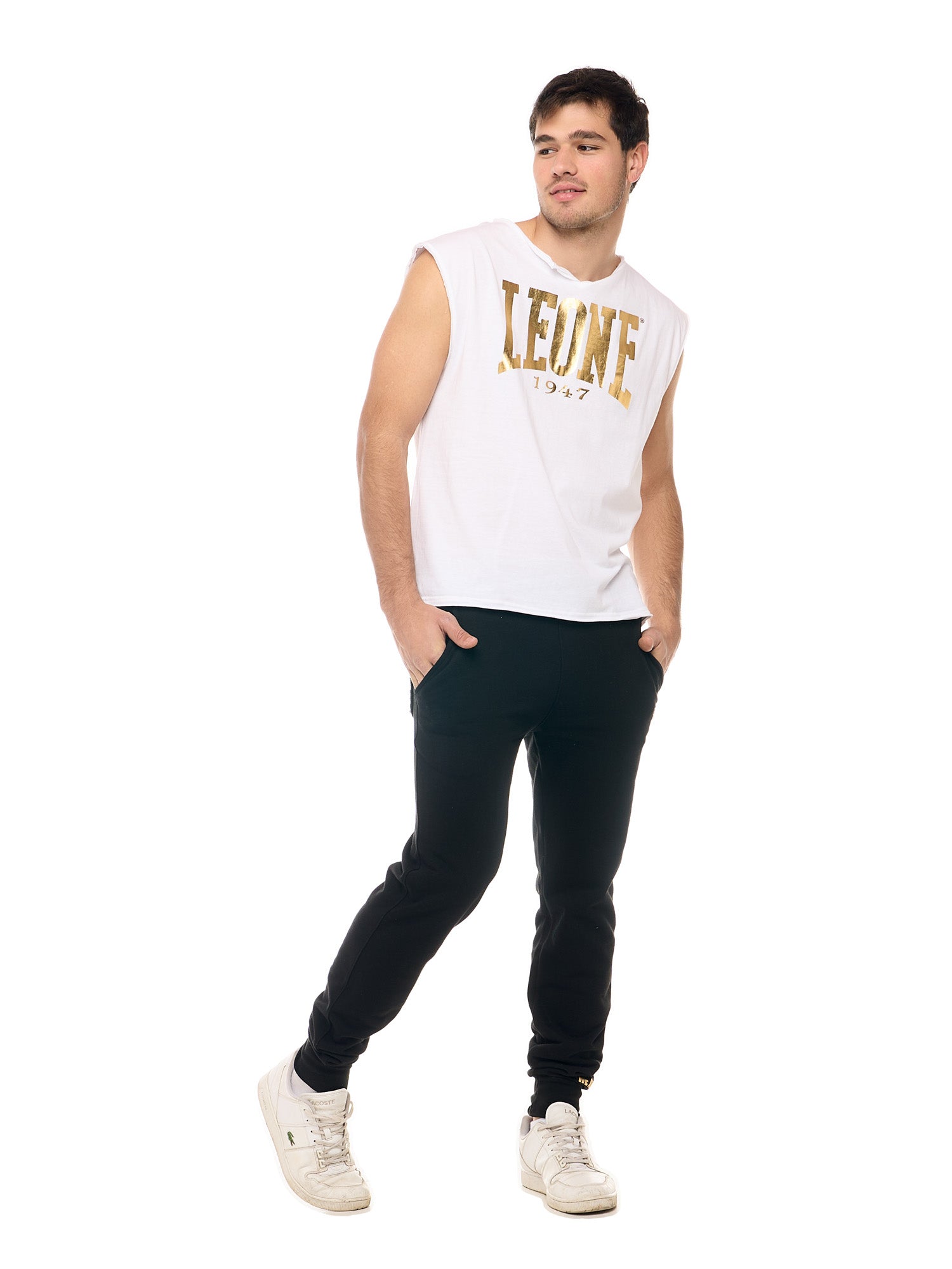 Leone - NEW GOLD Tank Top Weiss/Gold