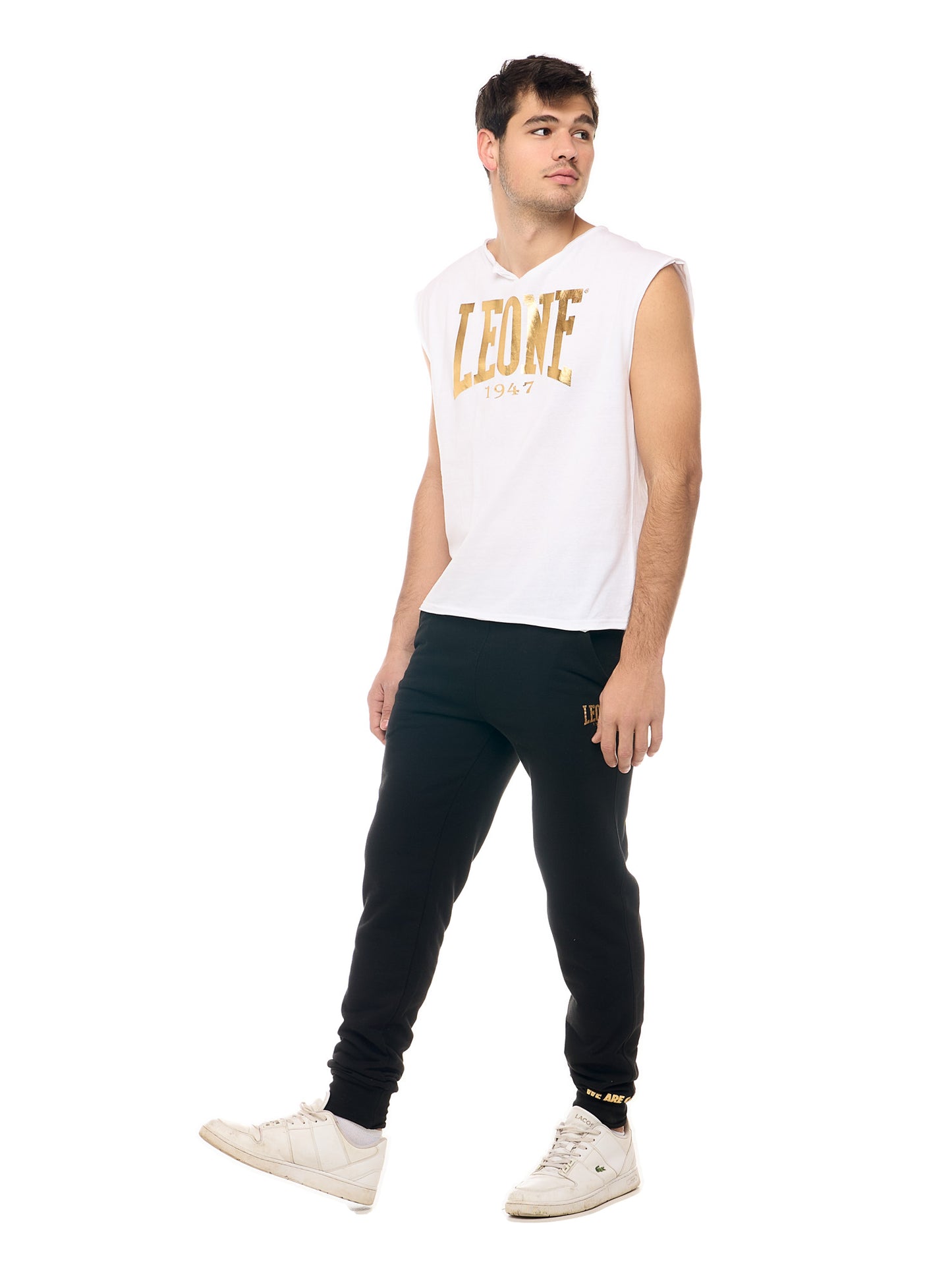 Leone - NEW GOLD Tank Top Weiss/Gold