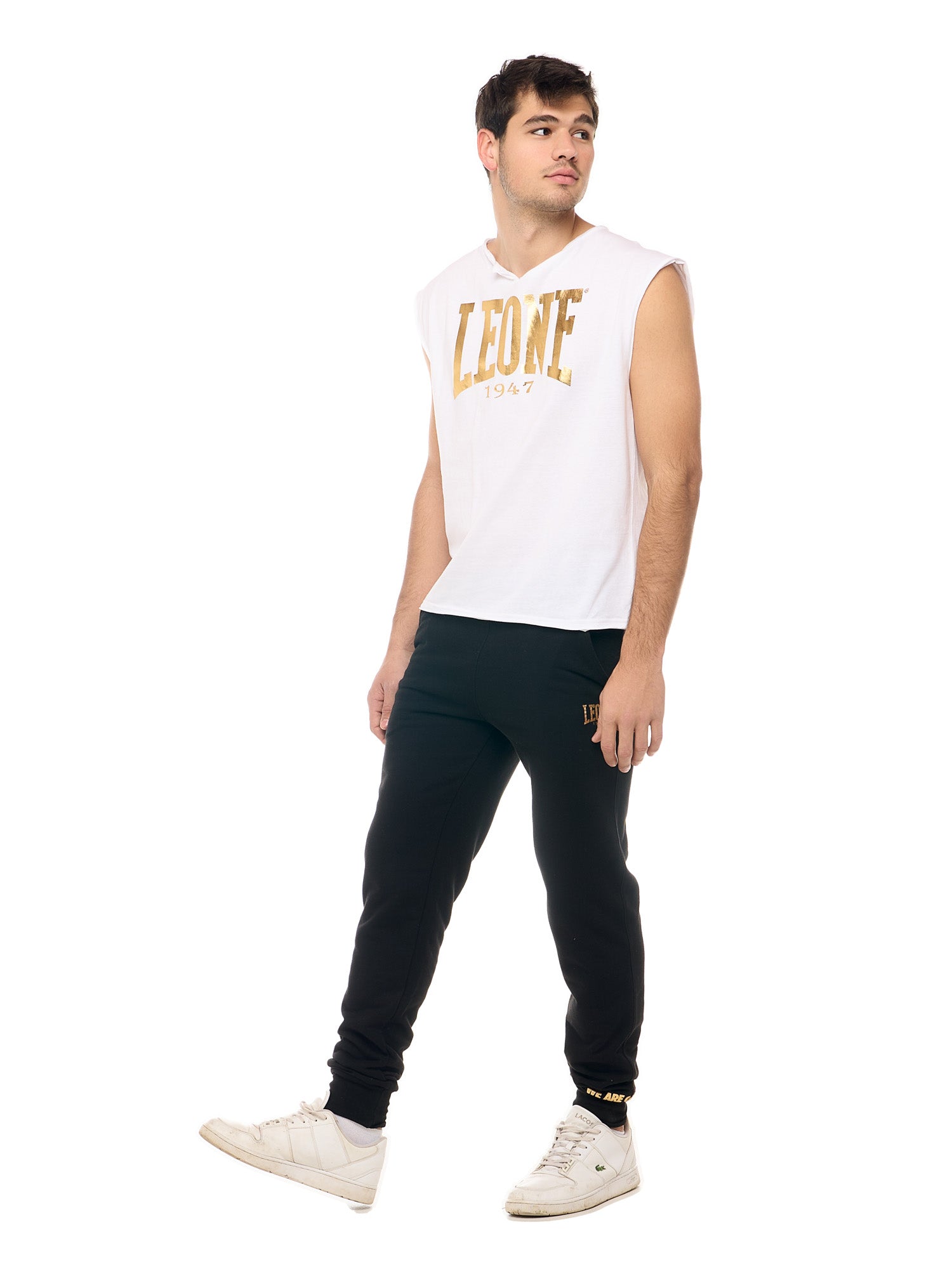 Leone - NEW GOLD Tank Top Weiss/Gold