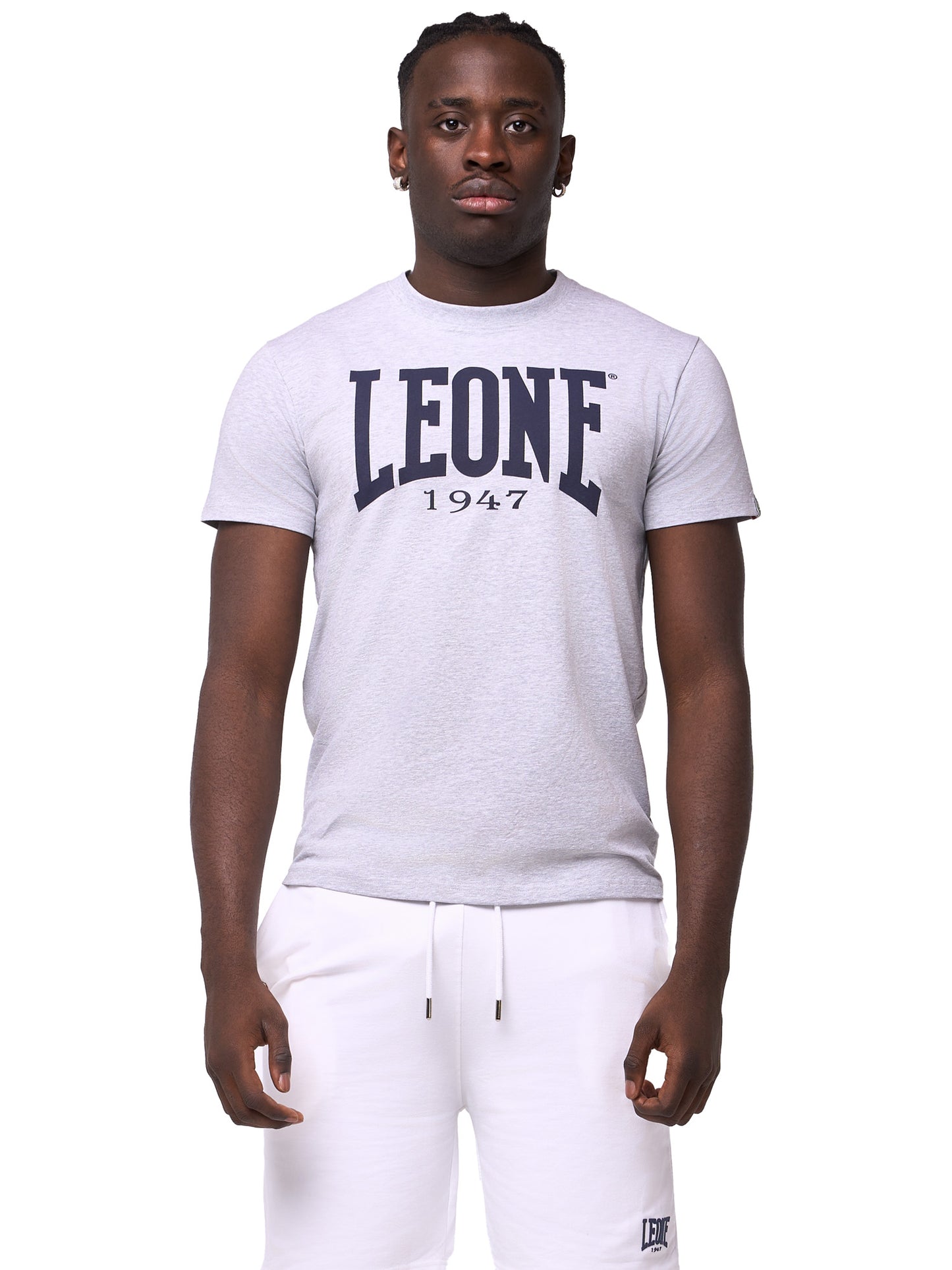 Leone Big Logo T-Shirt Marl Grey