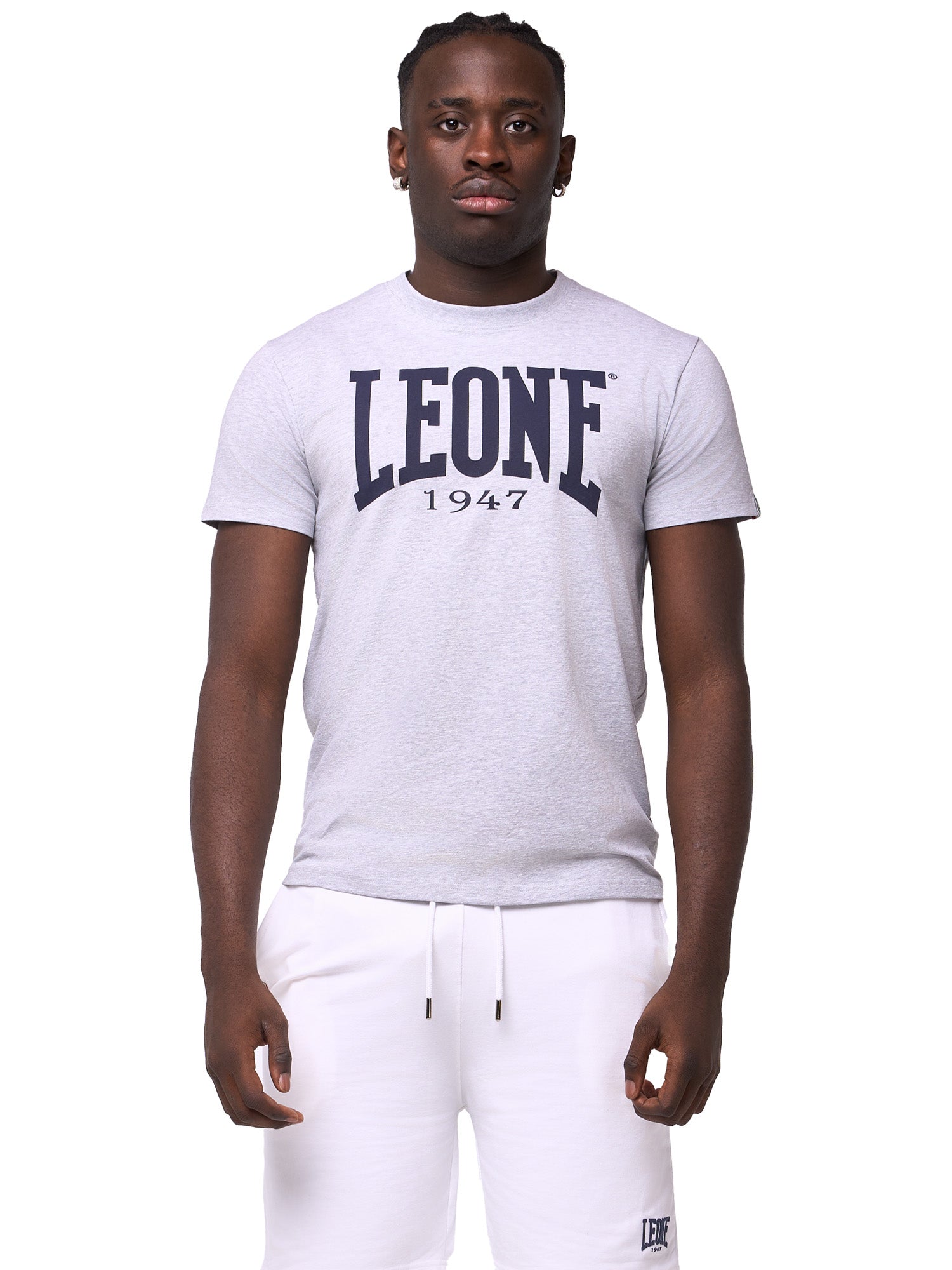 Leone Big Logo T-Shirt Marl Grey