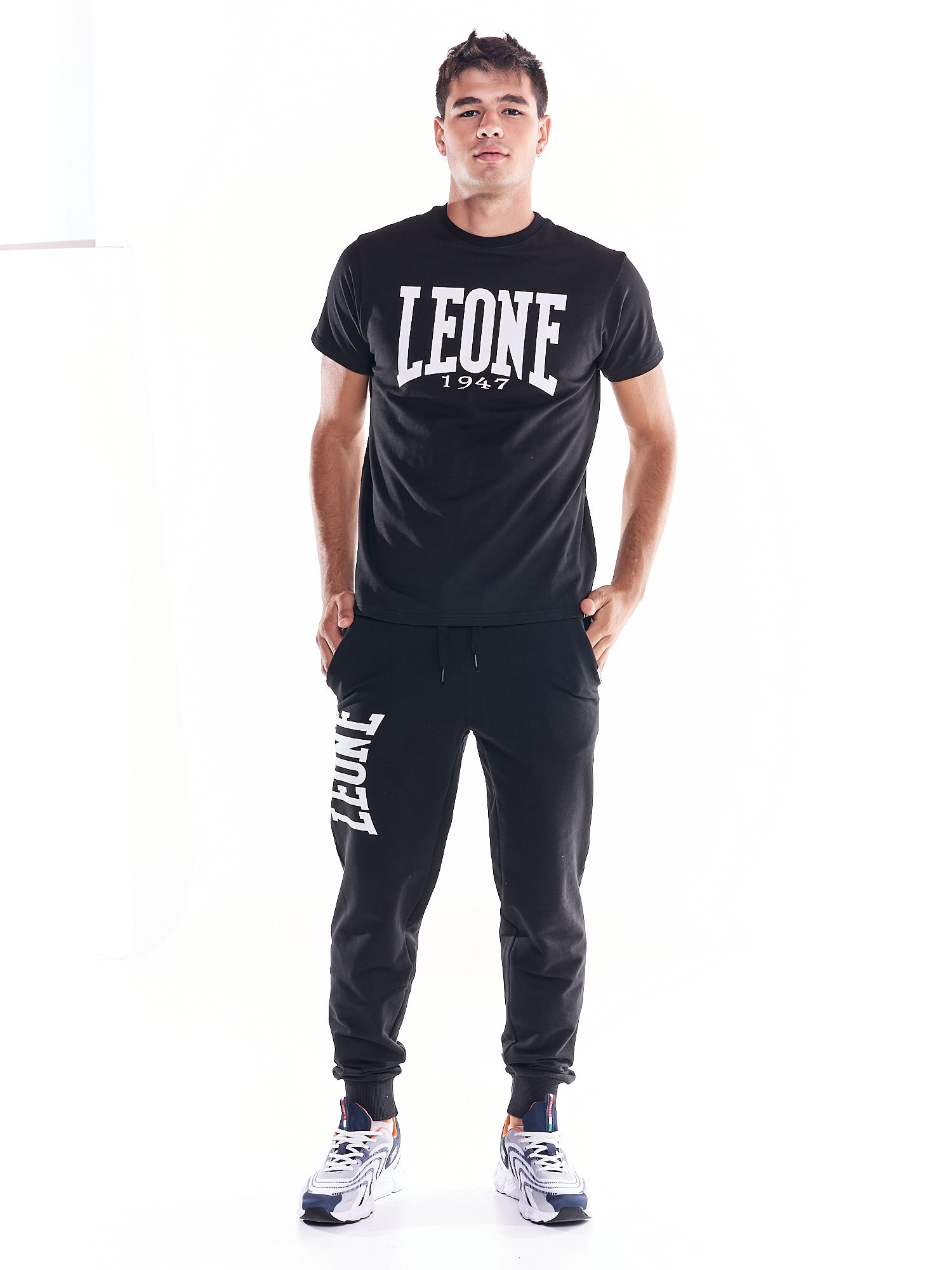 Leone Big Logo T-Shirt Schwarz