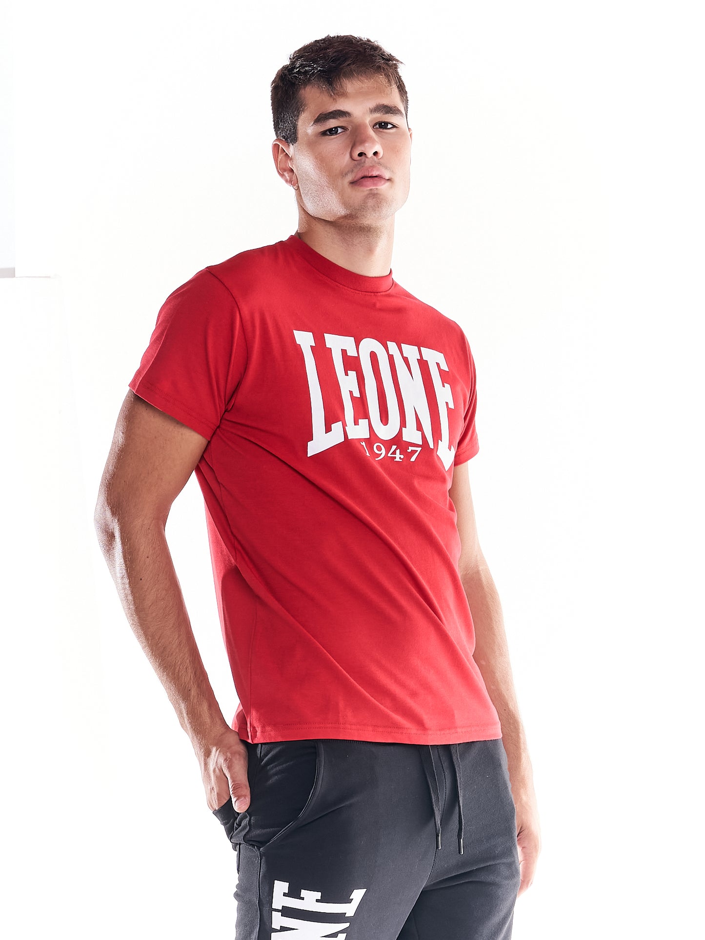 Leone Big Logo T-Shirt Rot