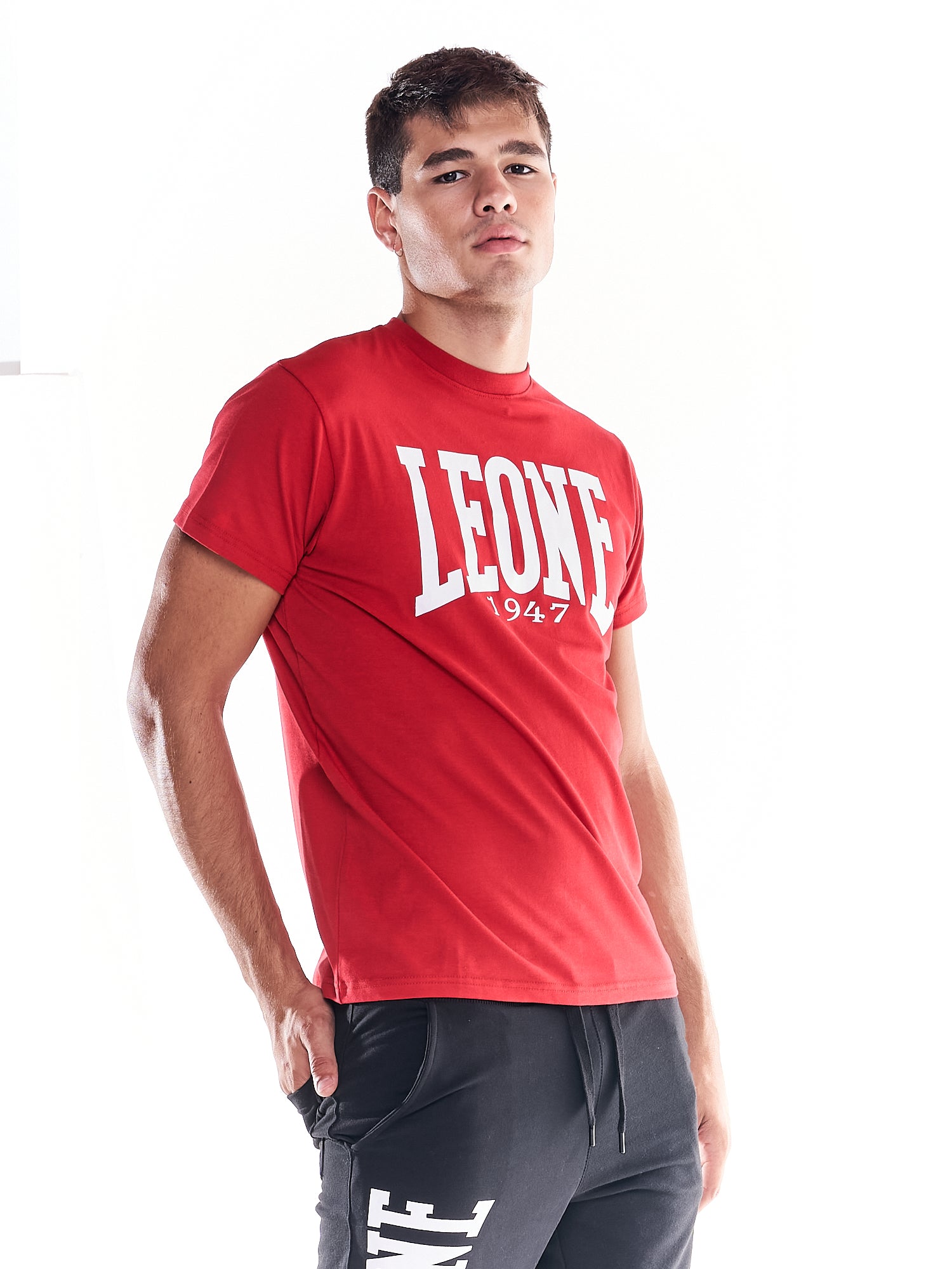 Leone Big Logo T-Shirt Rot