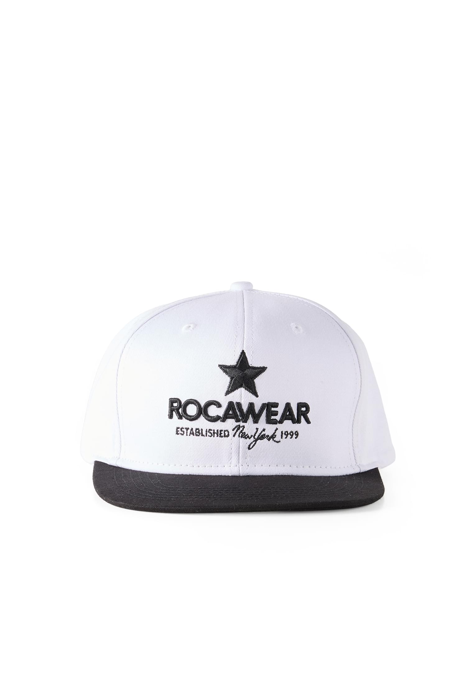 Rocawear ROCAFELLA Snap Back Cap White Black Vorderansicht