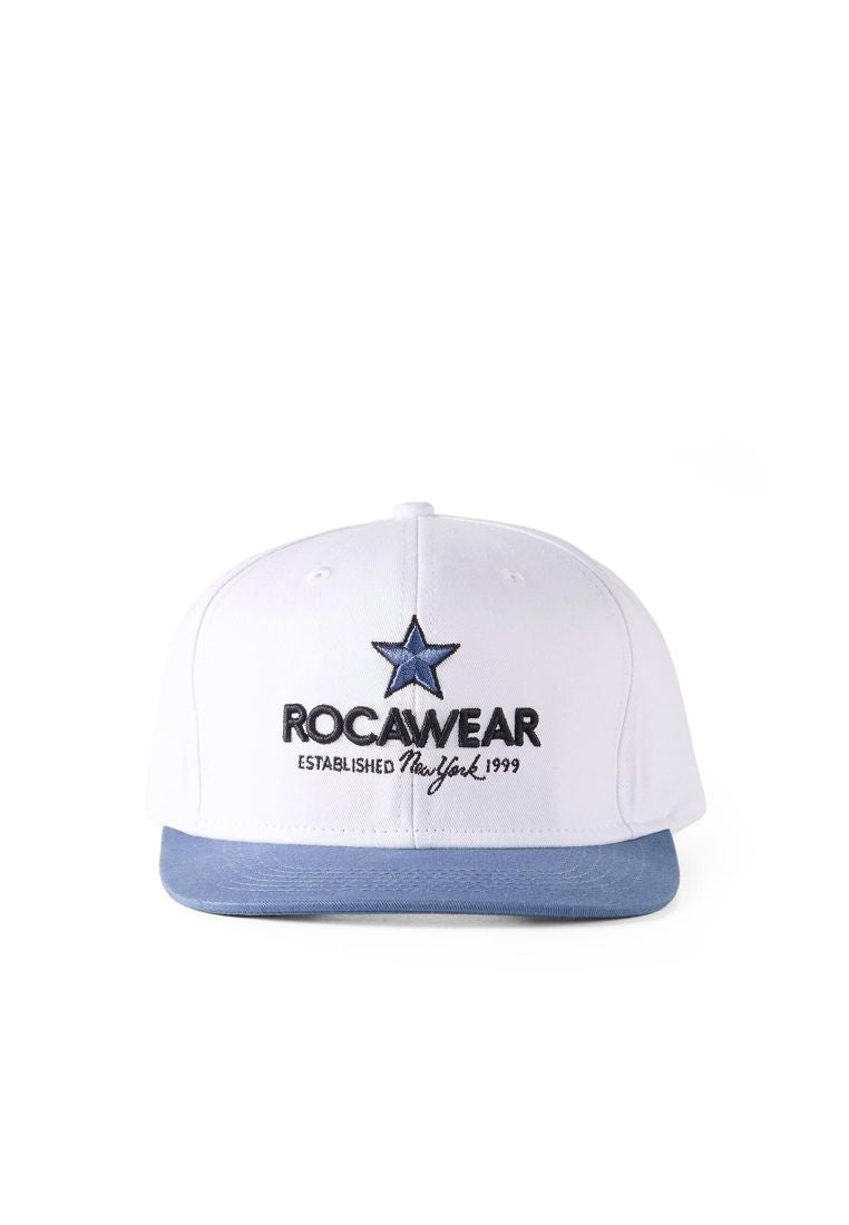 Rocawear ROCAFELLA Snap Back Cap White Blue Vorderansicht