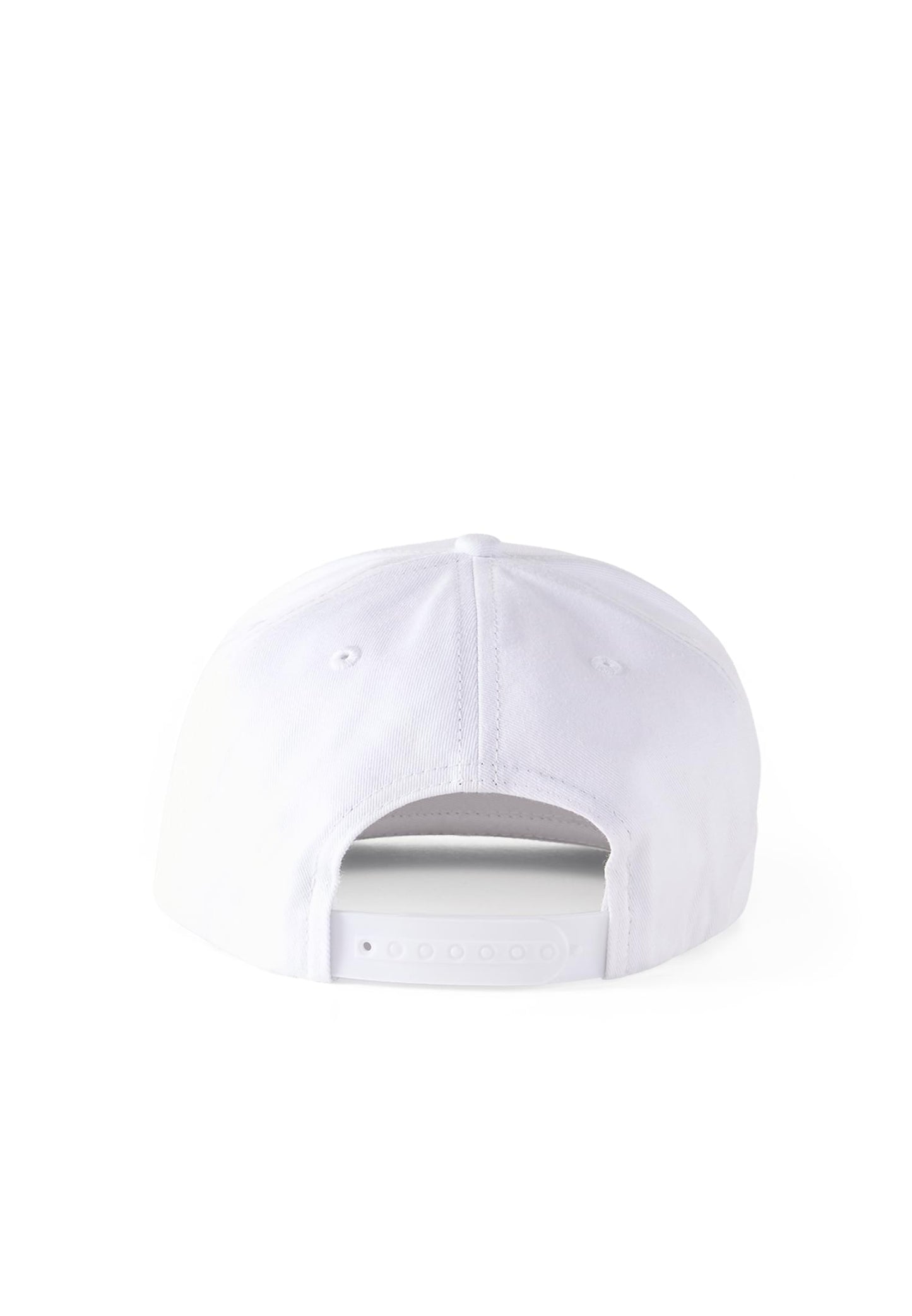Rocawear ROCAFELLA Snap Back Cap White Black Rueckansicht mit Snapback-Verschluss