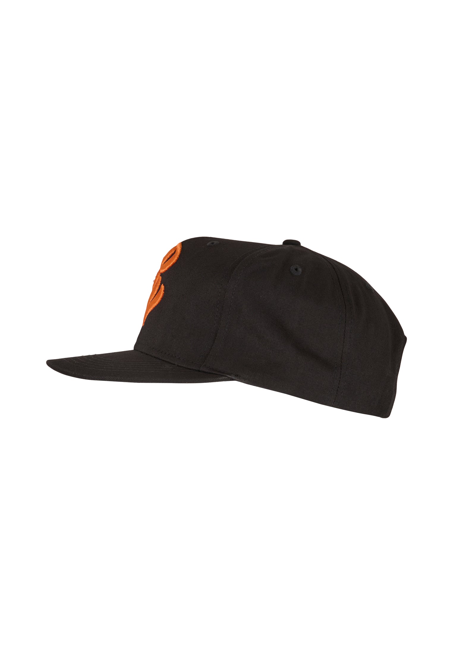 Rocawear CARTER Snap Back Cap Schwarz mit geradem Schirm – Seitenansicht
