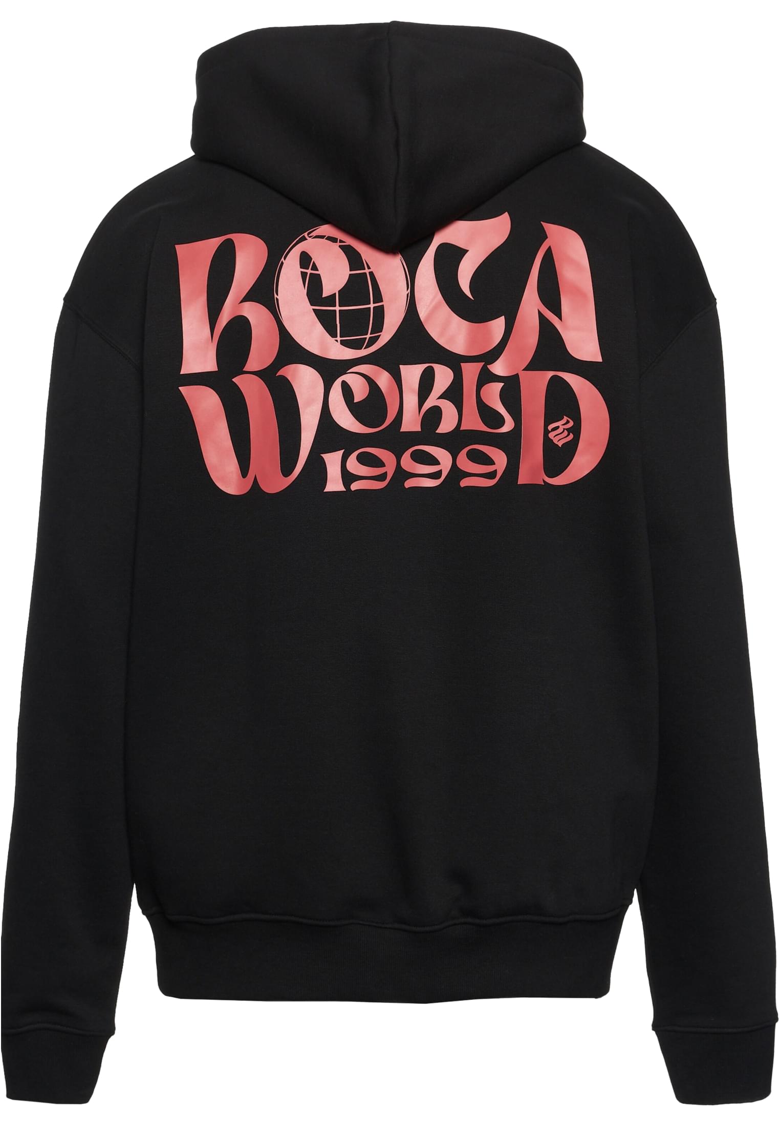 Rocawear Rocaworld Hoodie Herren Oversize Hoodie mit Logo auf der Brust und grossem Rueckenprint Produkt Back