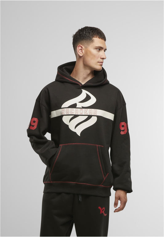 Rocawear Hoodie Pro Herren schwarz Vorderansicht mit Logo Print