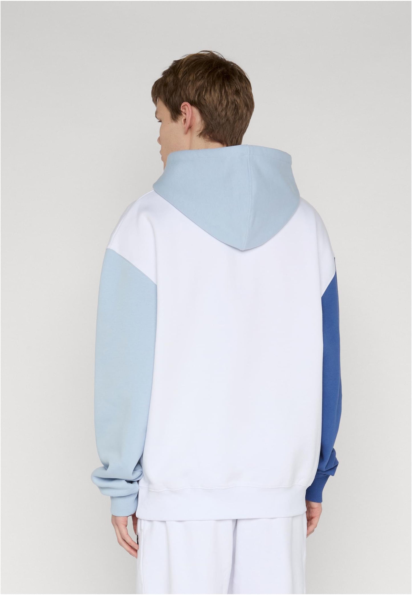 Rocawear COLORED Hoody Bright White True Navy Brunnera Blue Herren Hoodie Rueckenansicht

