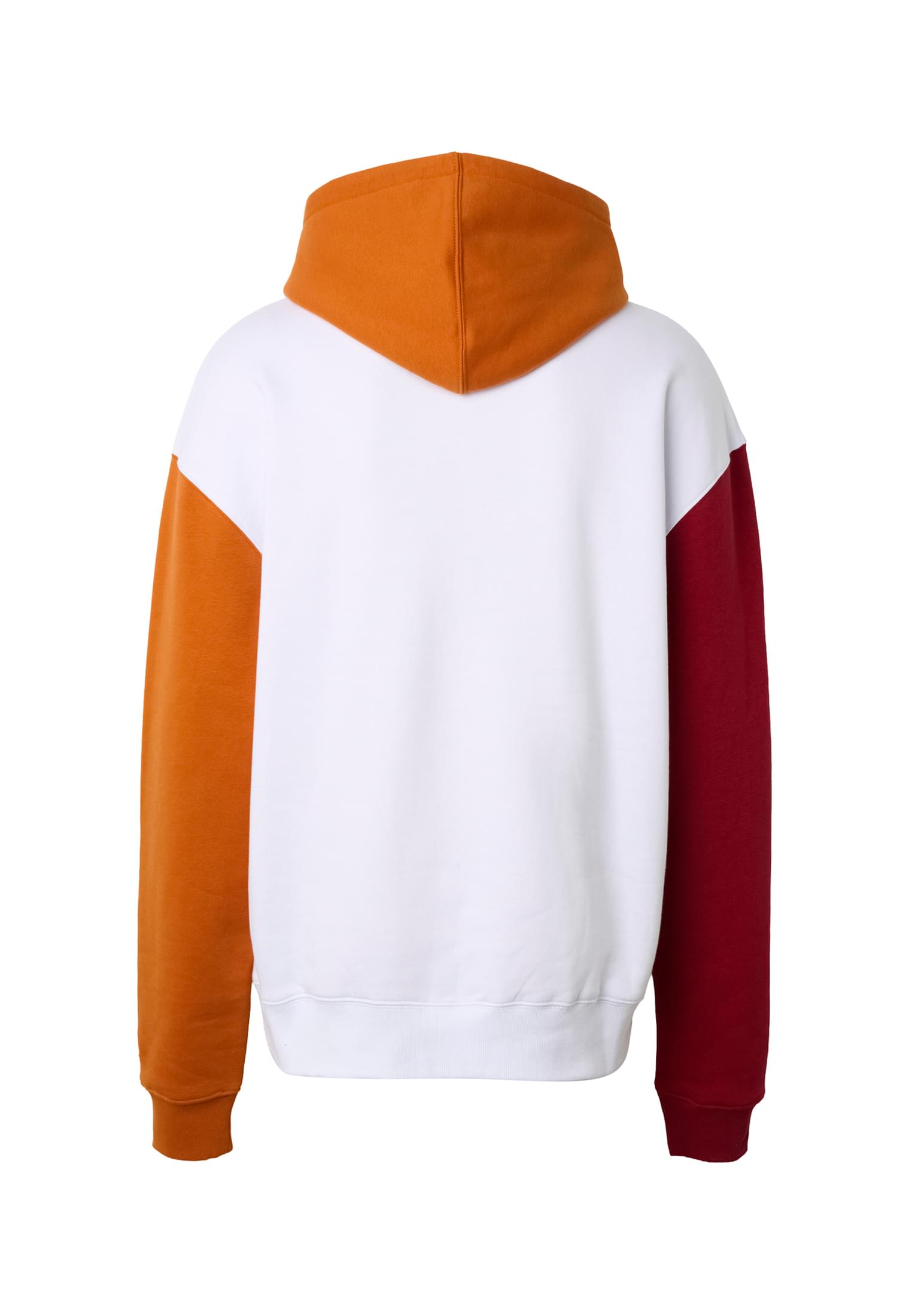 Rocawear COLORED Hoody Bright White Red Dahlia Hawaiian Sunset Herren Hoodie Rueckenansicht