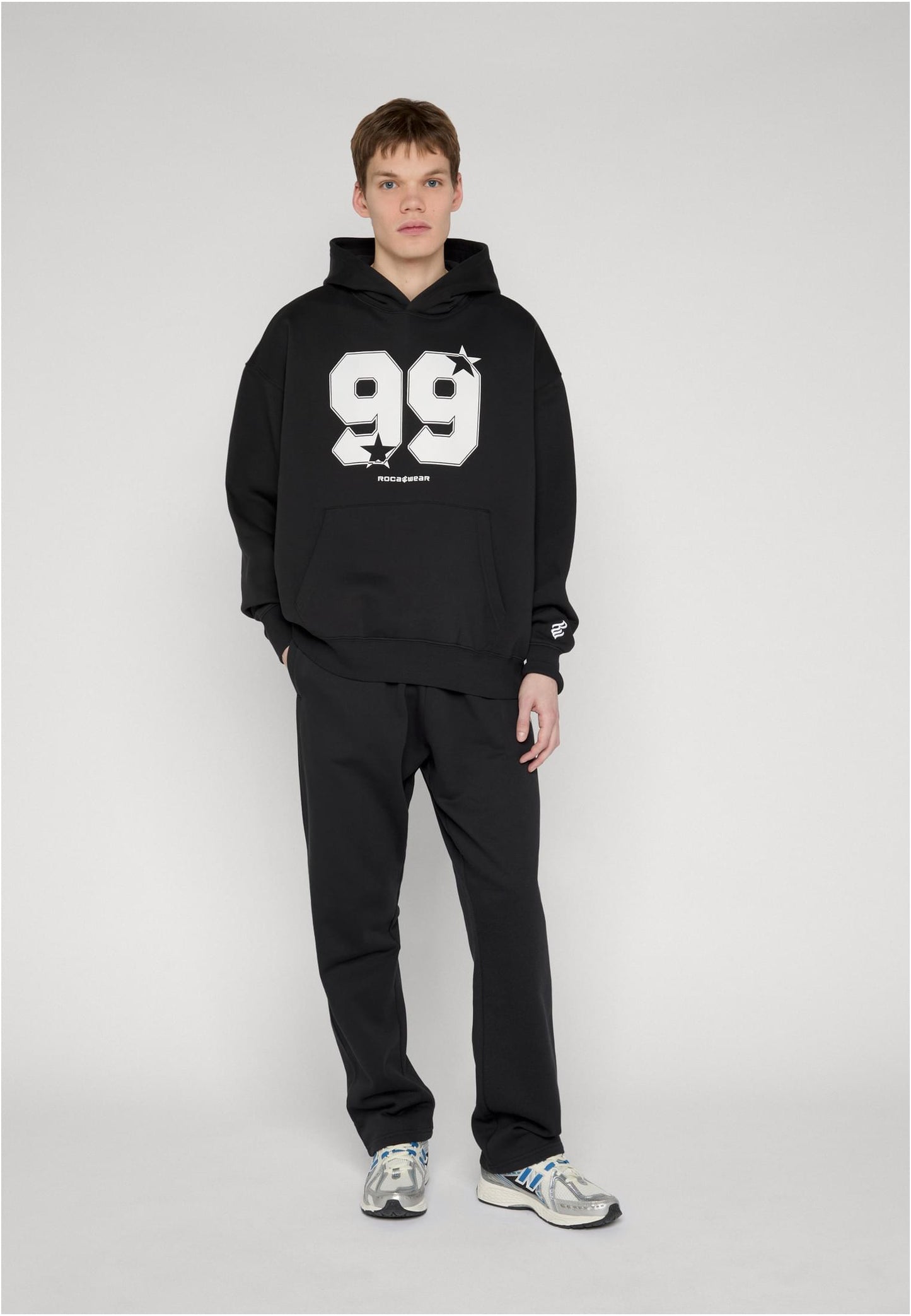 Rocawear STRAMBERS Hoody Black Herren Hoodie Vorderansicht mit 99 Print