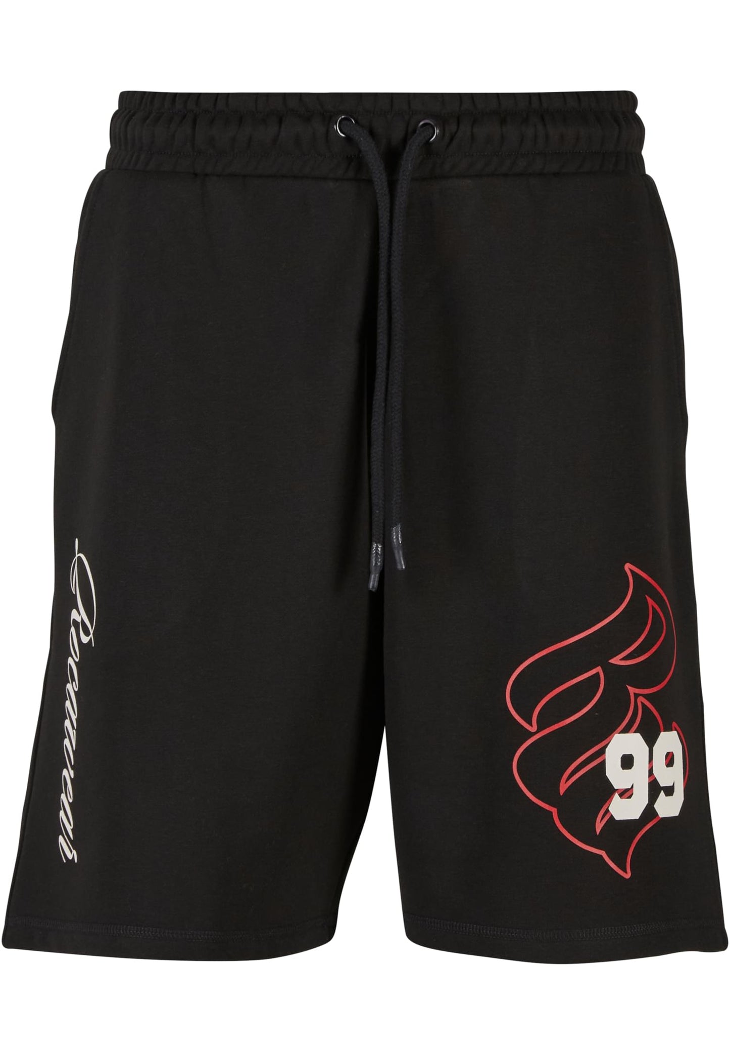 Rocawear Shorts Numbers schwarze Herren Sweat Shorts Vorderseite