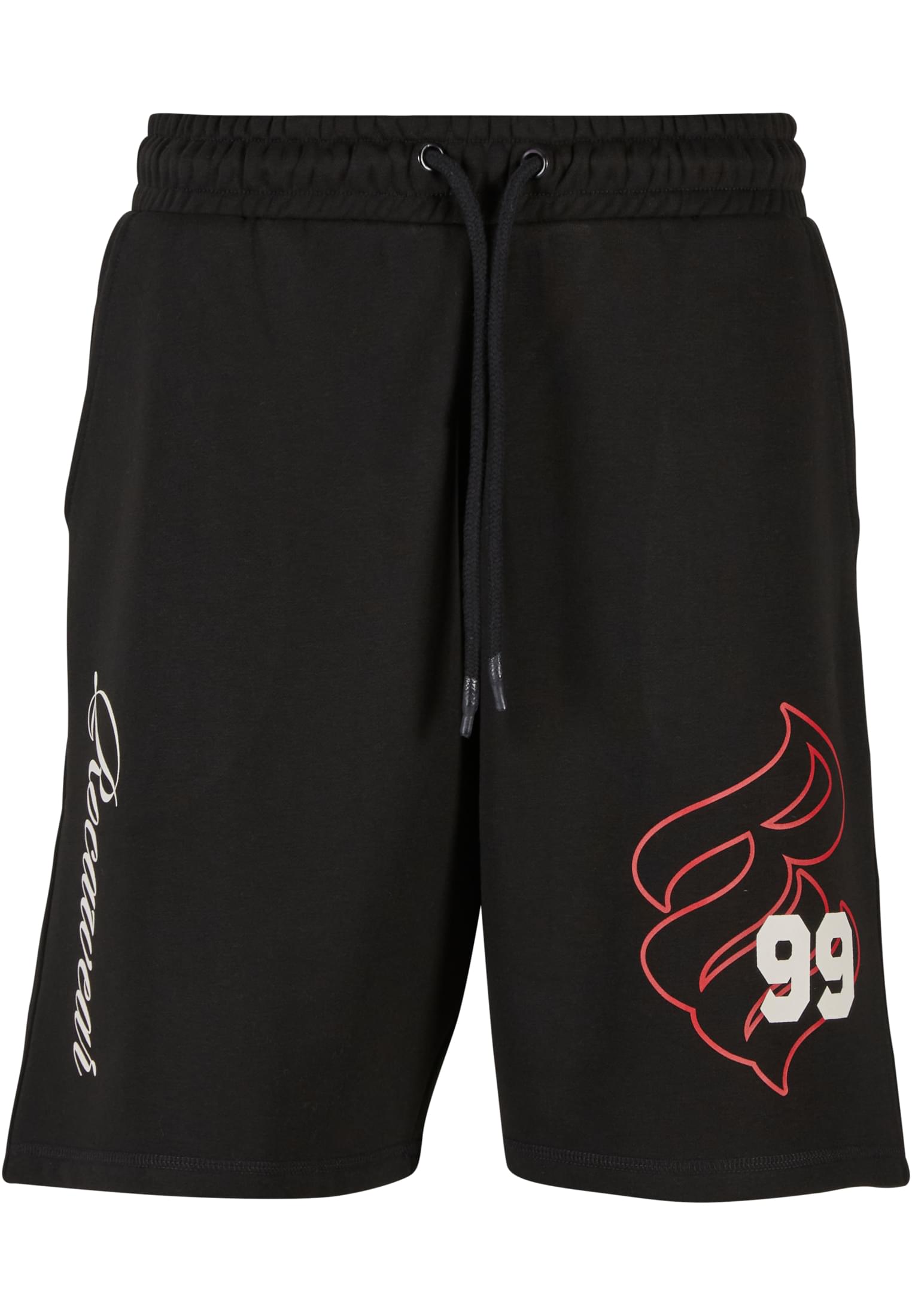 Rocawear Shorts Numbers schwarze Herren Sweat Shorts Vorderseite