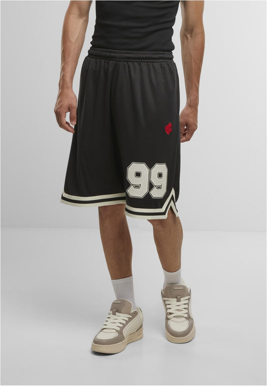 ROCAWEAR PRO SHORTS Herren Schwarz Vorderansicht mit 99 Print