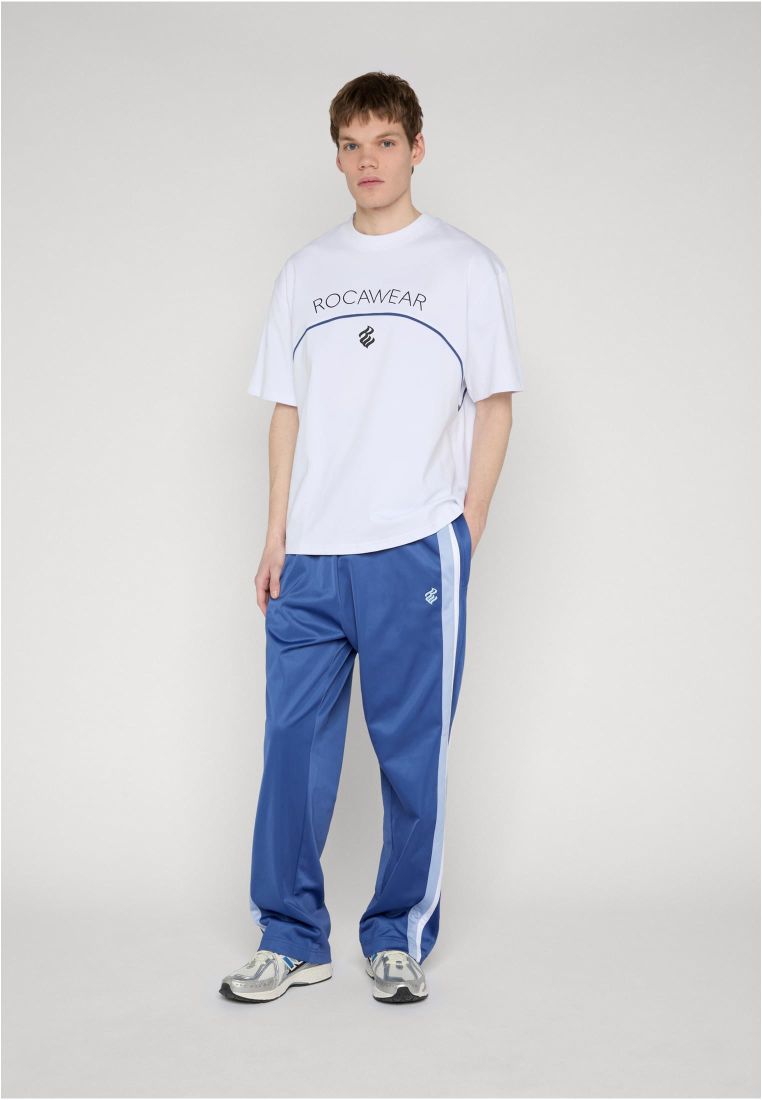 Rocawear KINGDOM Trackpant True Navy Herren Trainingshose Vorderansicht mit Kontraststreifen