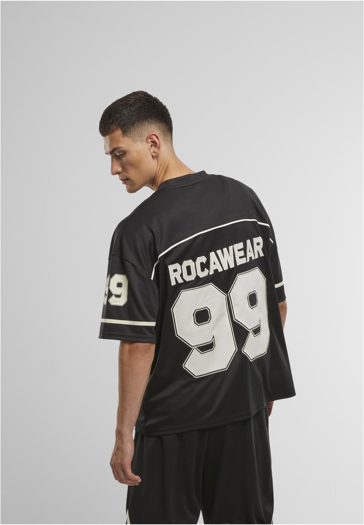 ROCAWEAR BALLER TRIKOT Herren Schwarz Rueckenansicht mit 99 Print