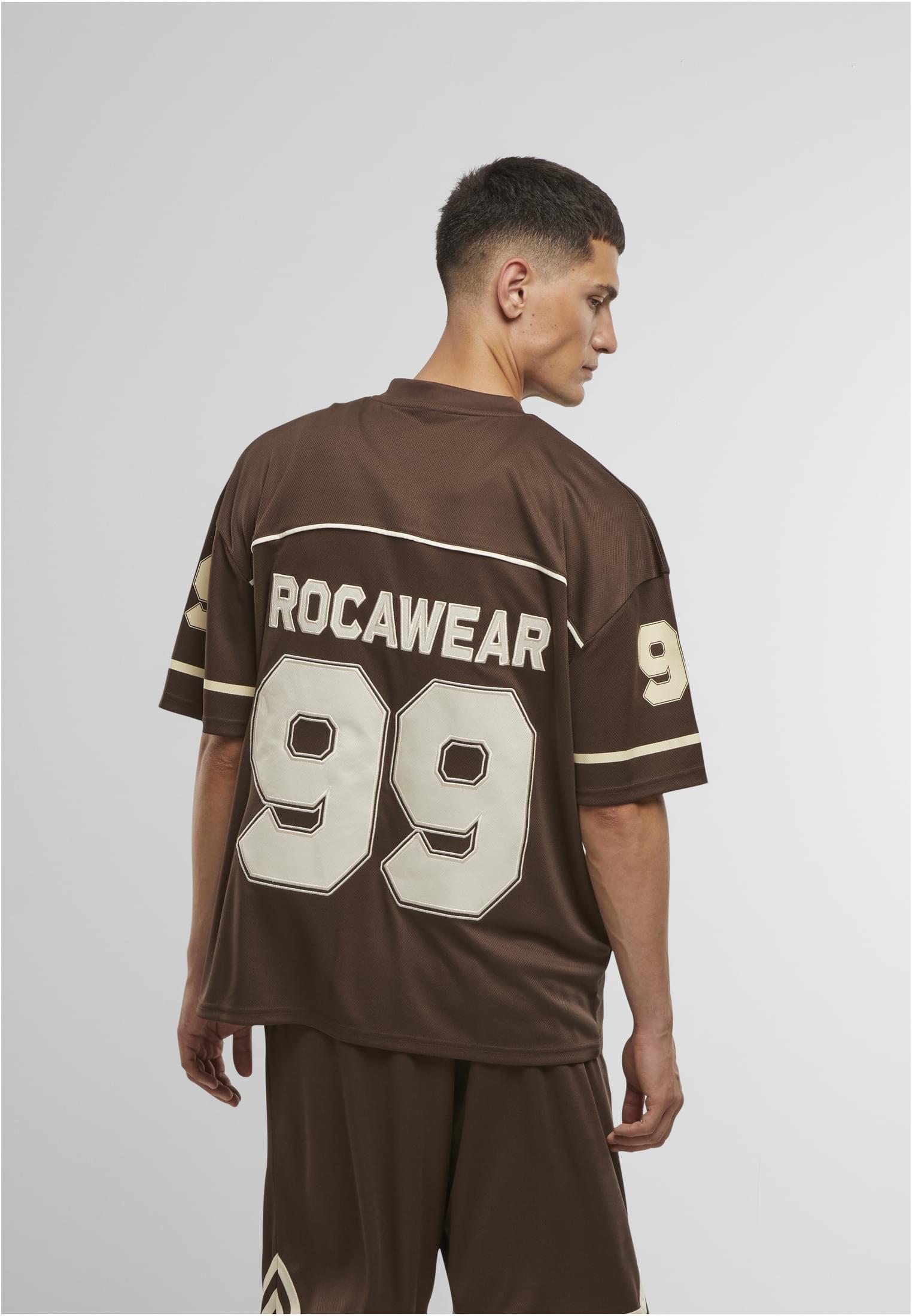 ROCAWEAR BALLER TRIKOT Herren Chocolate Brown Rueckenansicht mit 99 Print