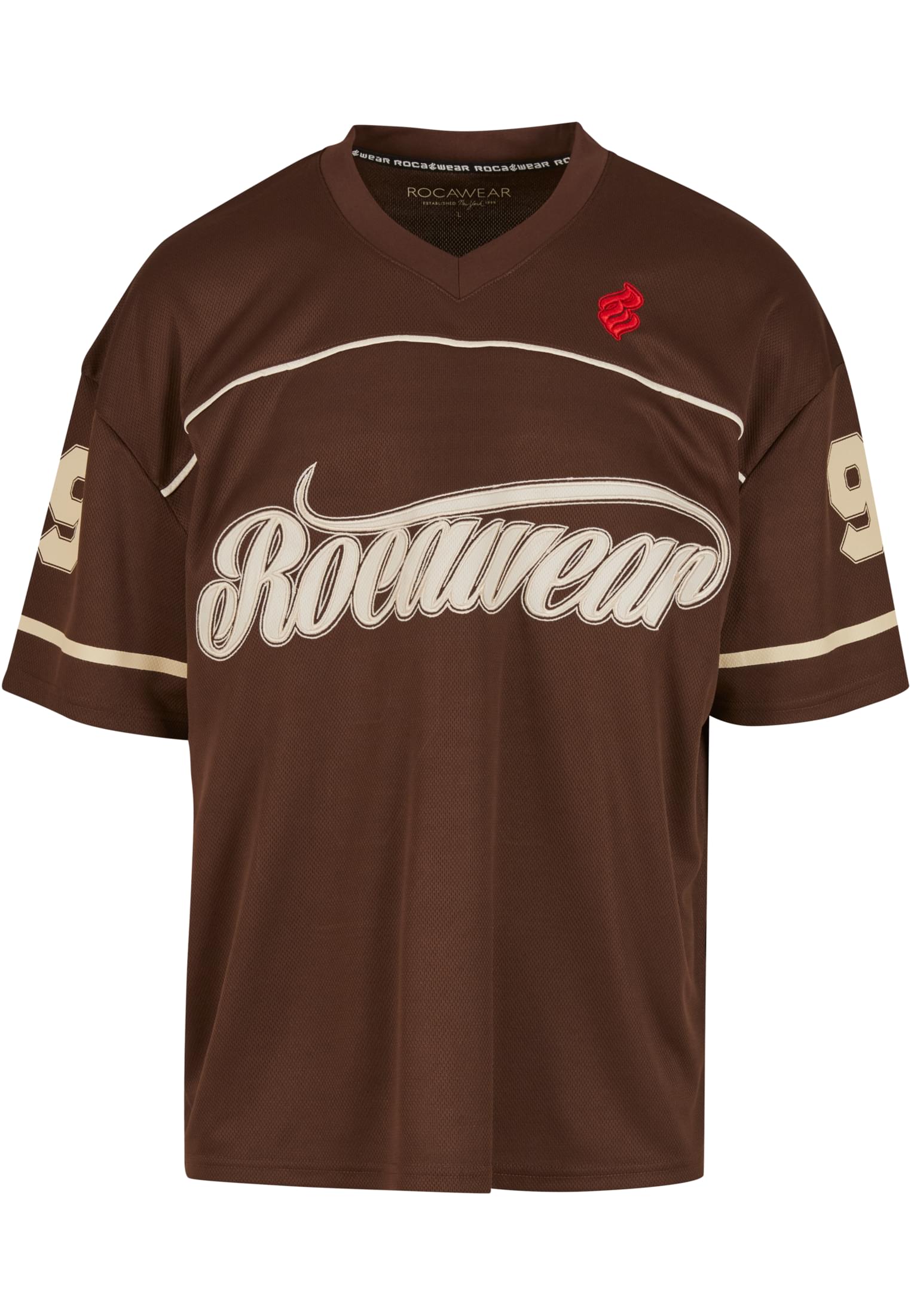 ROCAWEAR BALLER TRIKOT Chocolate Brown Vorderseite mit Rocawear Logo