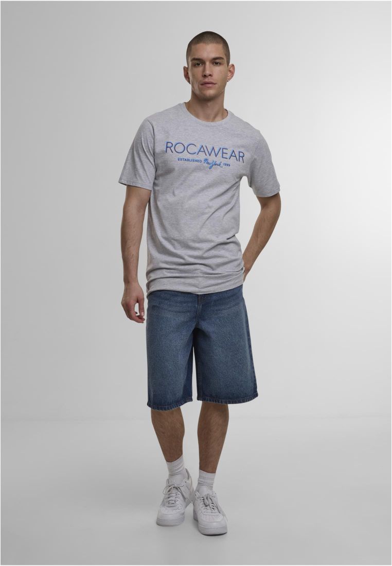 Rocawear NEON T-Shirt Grey Herren T-Shirt Vorderansicht mit Logo-Print