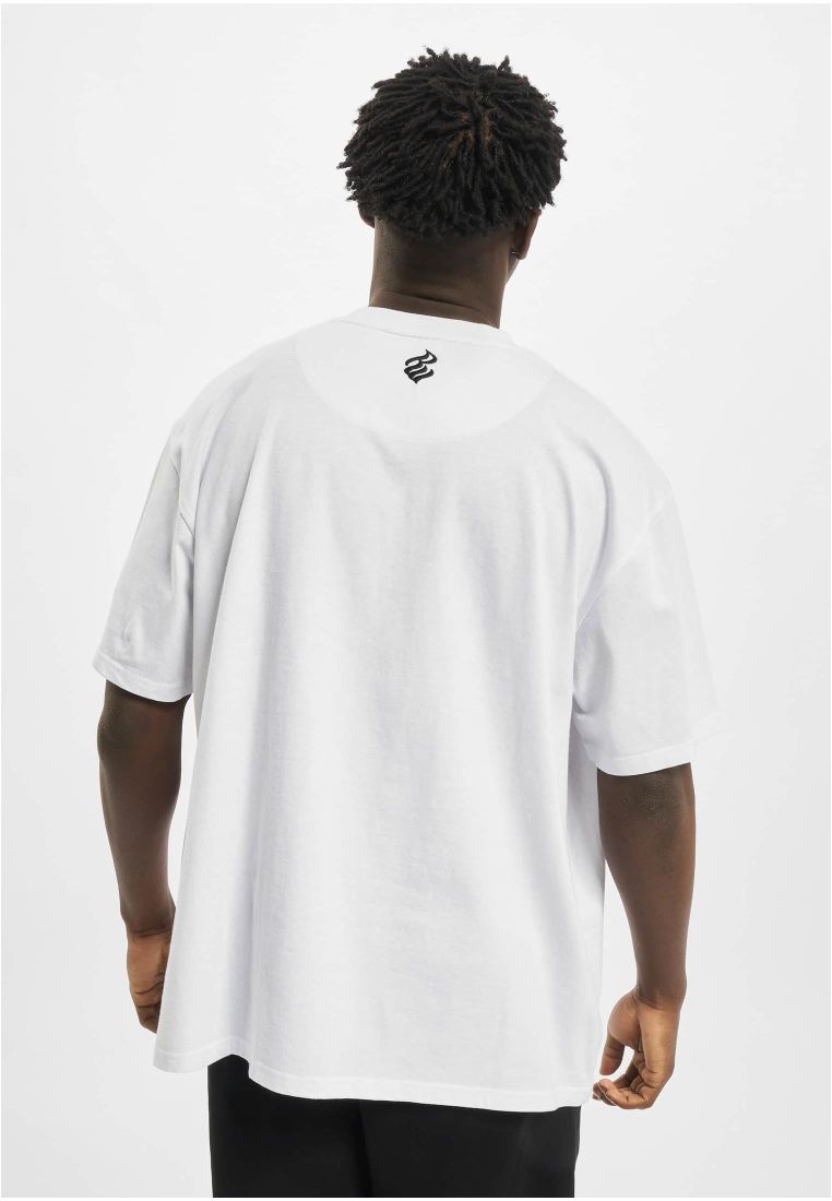 Rocawear WOODHAVEN T-Shirt Weiss Herren T-Shirt Rueckenansicht