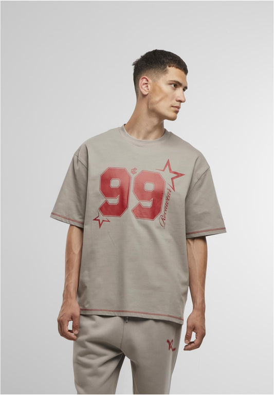 Rocawear T-Shirt Numbers Herren Beige Vorderansicht mit 99 Print