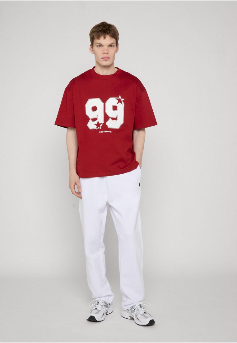 Rocawear STRAMBERS T-Shirt Rot Herren T-Shirt Vorderansicht mit 99 Frontprint