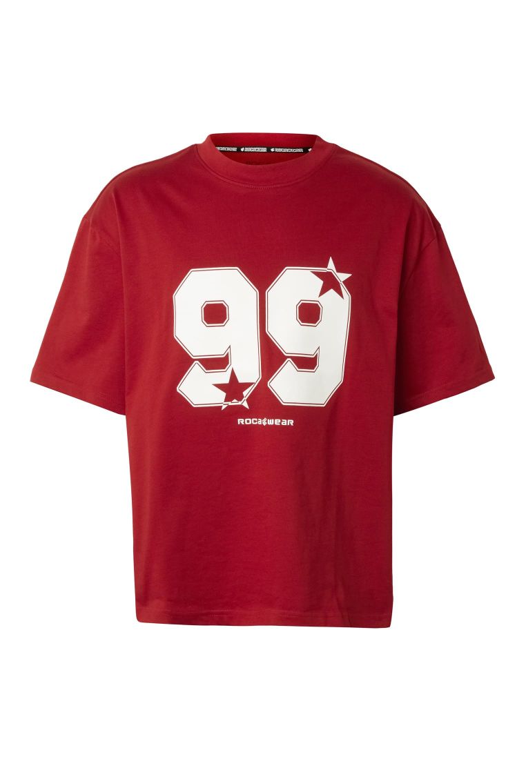 Rocawear STRAMBERS T-Shirt Red Dahlia mit grossem 99 Frontprint
