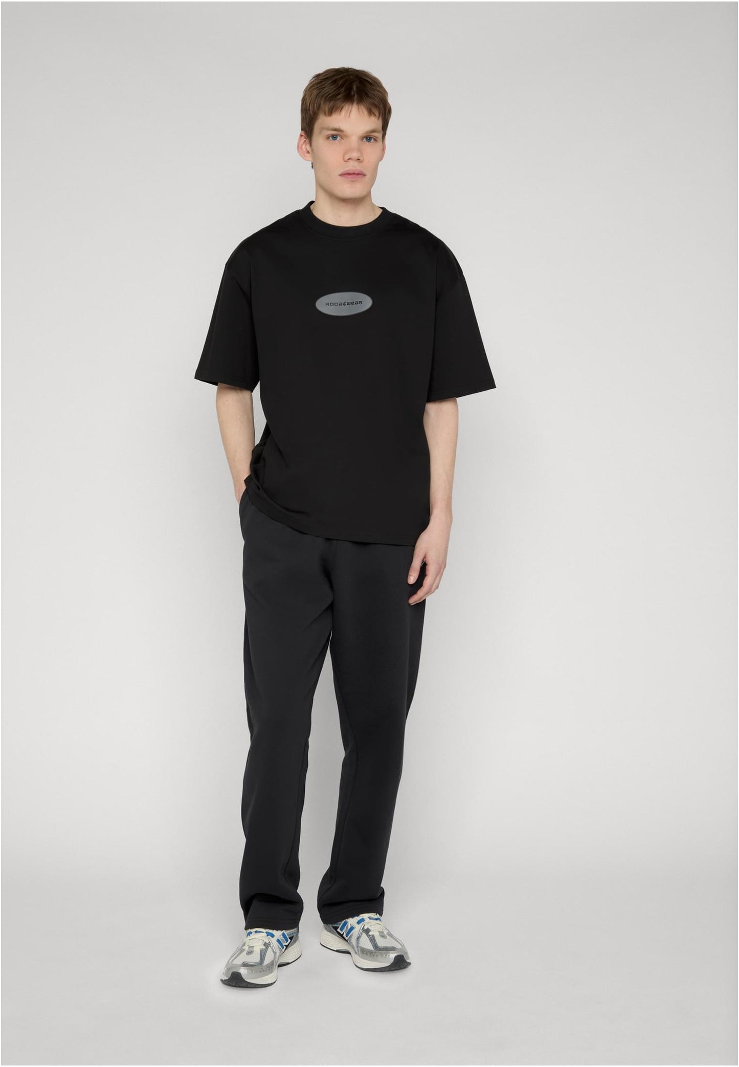 Rocawear SIMPLEROC T-Shirt Black Herren T-Shirt Vorderansicht mit Logo-Print