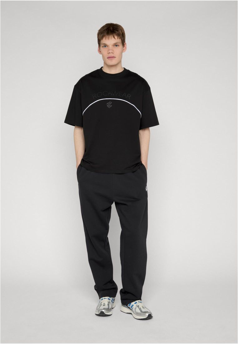 Rocawear ARCH T-Shirt Black Herren T-Shirt Vorderansicht mit Logo-Print