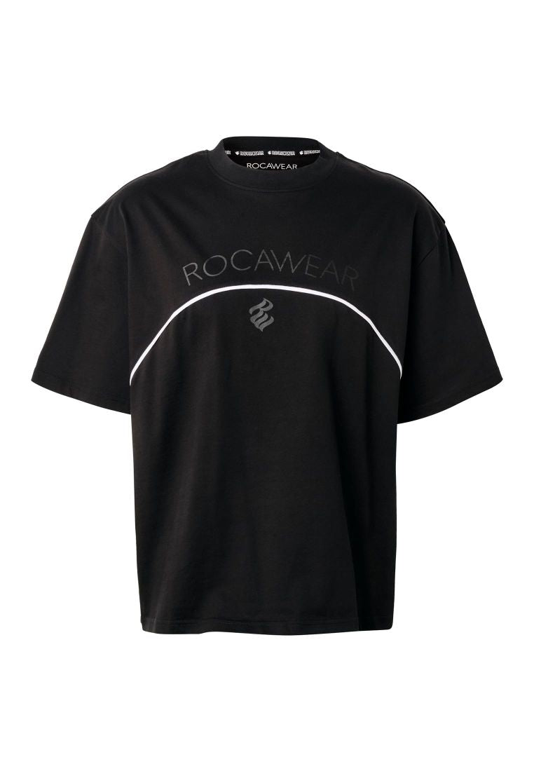 Rocawear ARCH T-Shirt Black mit Rocawear Logo-Print und Kontrastlinie
